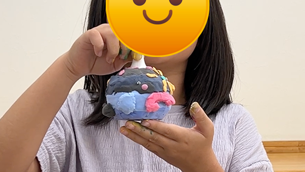 小3・7月の工作①光るうちわ