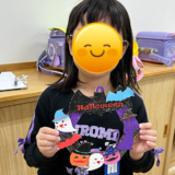 小1・10月の工作②ハロウィンリース