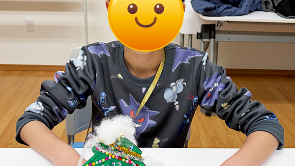 小2・11月の工作①クリスマスとけい
